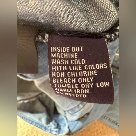 Madewell Skinny Distressed Denim Overalls Light Wash Size S